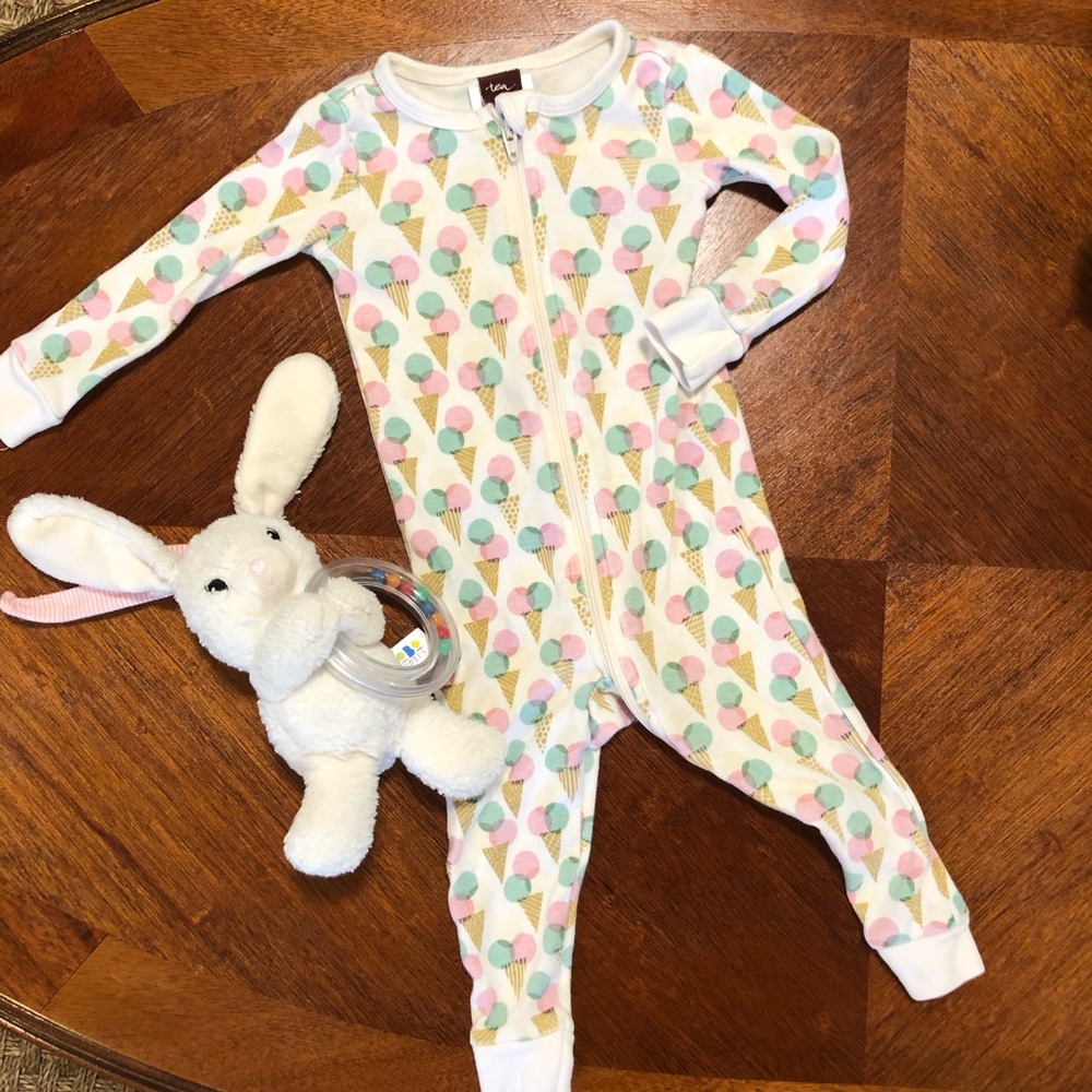 Tea Collection Ice Cream Zipper Pjs